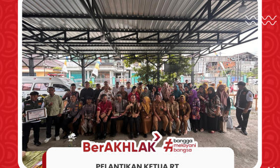 Pelantikan dan Penyerahan Surat Keputusan (SK) Ketua RT Kelurahan Pelabuhan Periode 2026–2030.